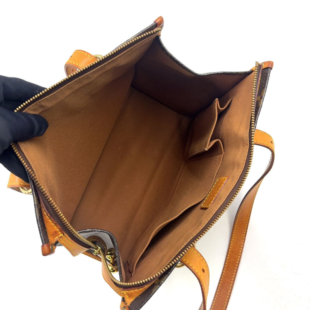 Louis Vuitton Popincourt Monogram Leather Brown Tote Gold — view 3