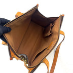 Louis Vuitton Popincourt Monogram Leather Brown Tote Gold — view 3
