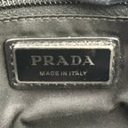 Prada Leather Nylon Black Backpack Silver — view 4
