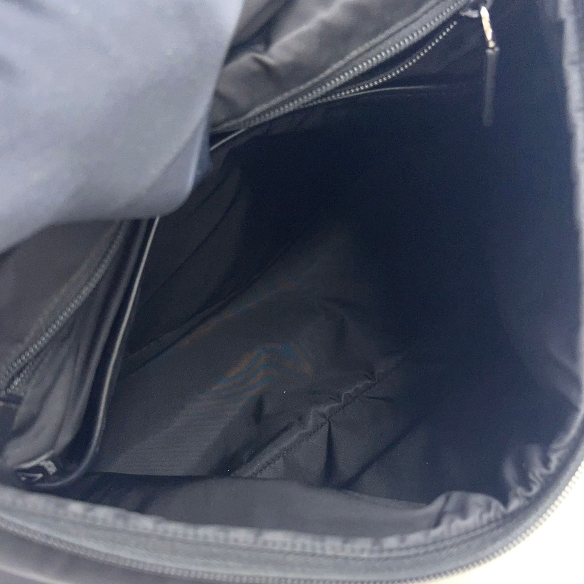 Prada Leather Nylon Black Backpack Silver — view 3