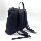 Prada Leather Nylon Black Backpack Silver — view 2