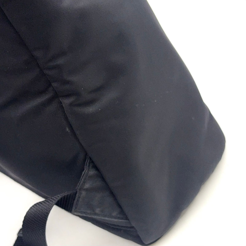 Prada Leather Nylon Black Backpack Silver — view 8