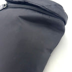 Prada Leather Nylon Black Backpack Silver — view 6
