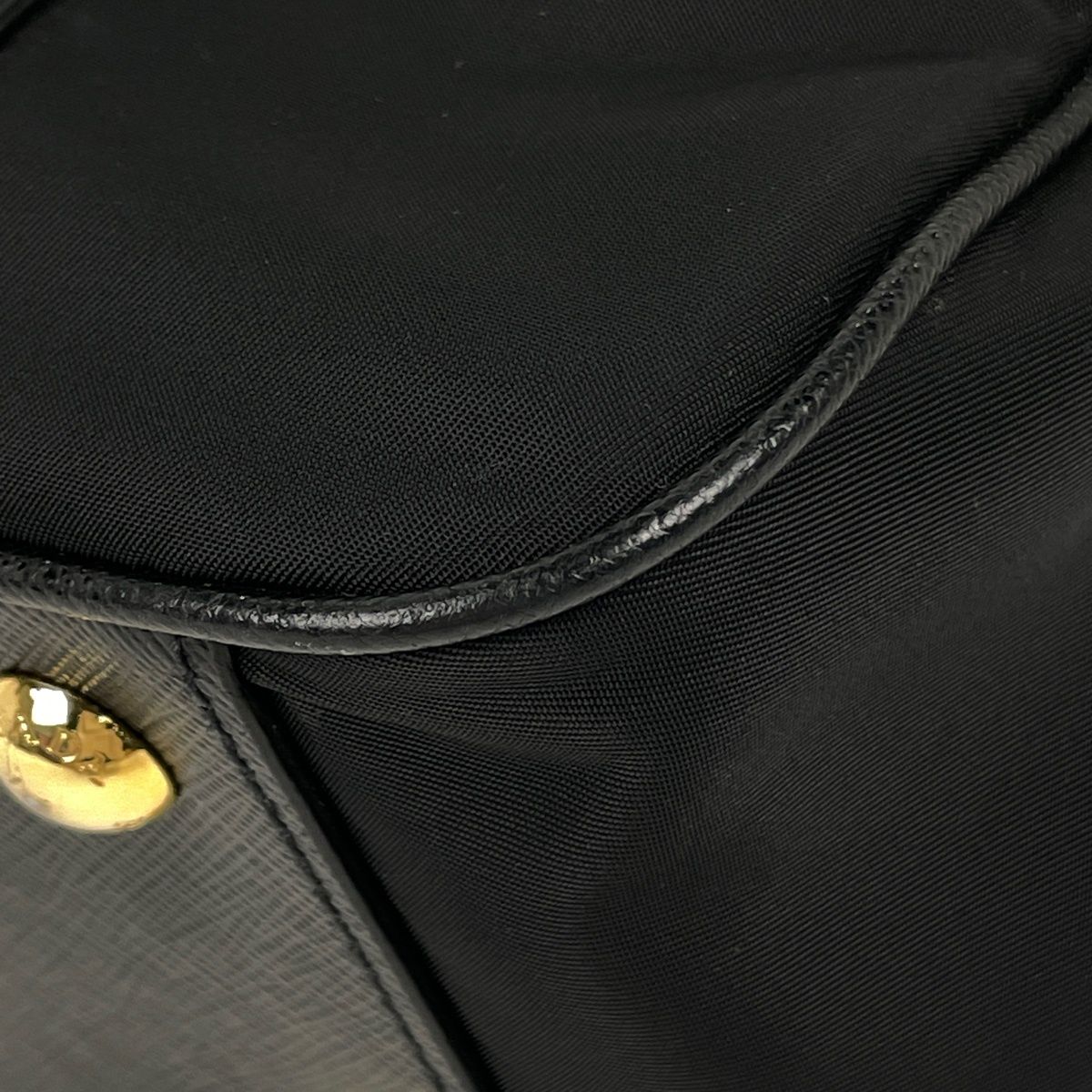 Prada Handbag Logo 2-Way Nylon Nero — view 3