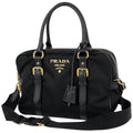 Prada Handbag Logo 2-Way Nylon Nero