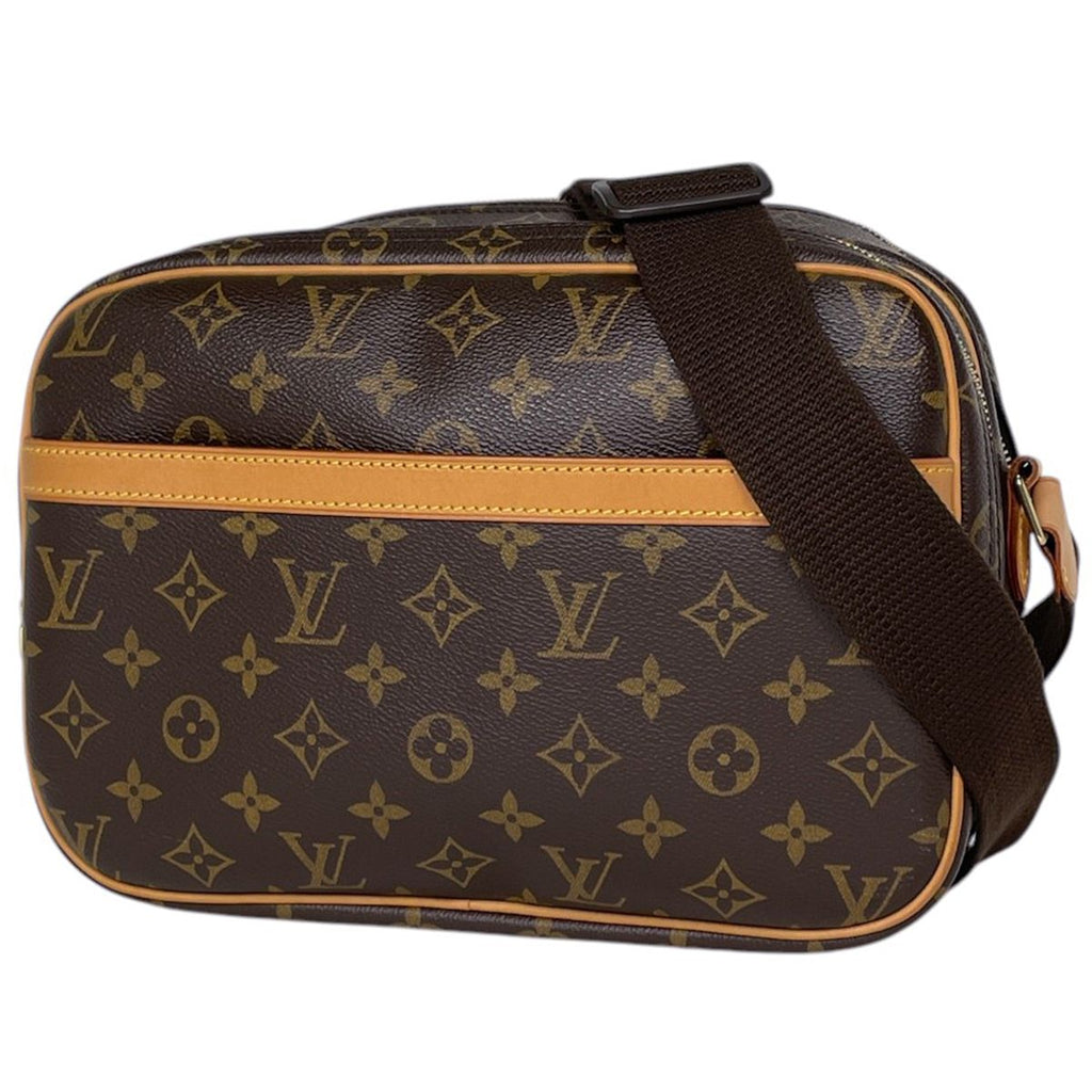 Louis Vuitton Reporter PM Shoulder Bag Monogram Brown