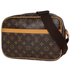 Louis Vuitton Reporter PM Shoulder Bag Monogram Brown