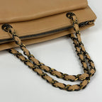 Chanel Handbag CC Logo Leather Beige — view 7