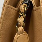 Chanel Handbag CC Logo Leather Beige — view 6