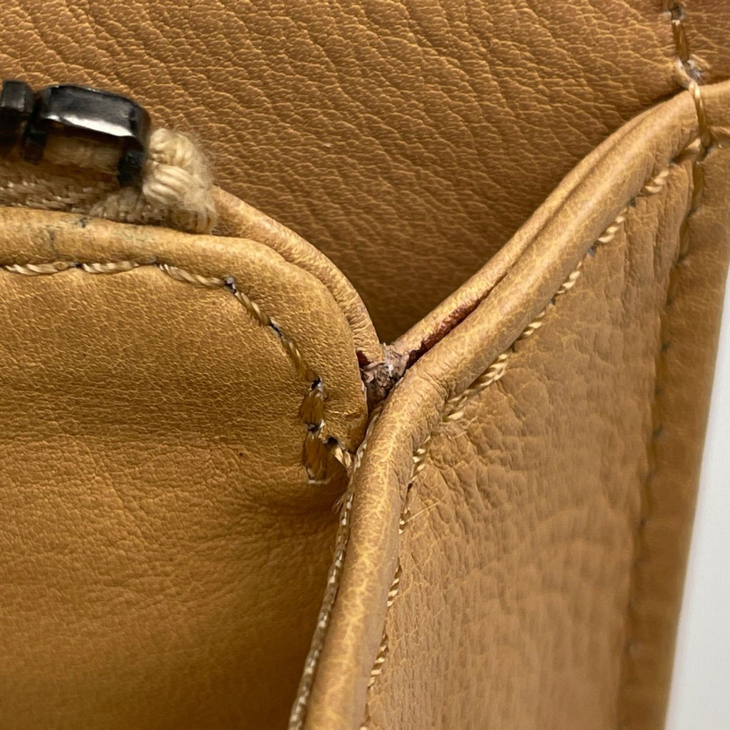Chanel Handbag CC Logo Leather Beige — view 8