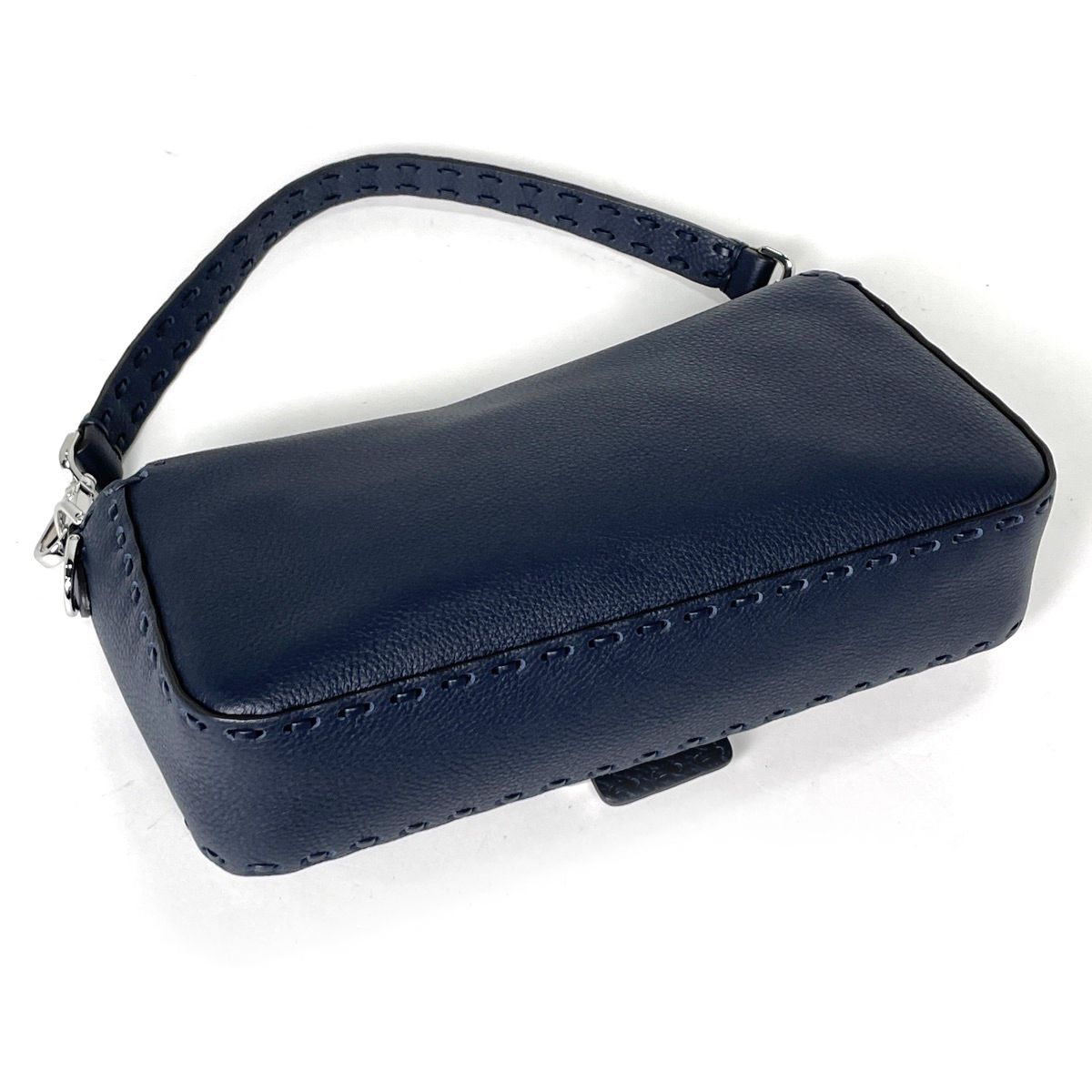 Fendi Handbag Selleria Mamma Bucket 2-Way Leather Navy — view 2