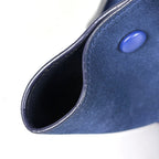 Celine Handbag Trapeze 2-Way Leather Navy Blue — view 6