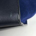 Celine Handbag Trapeze 2-Way Leather Navy Blue — view 3