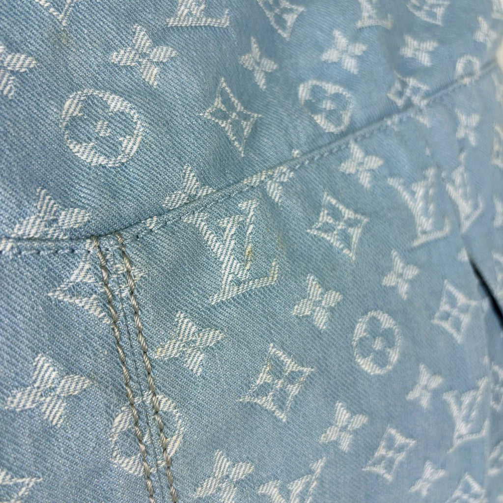 Louis Vuitton Daily GM Shoulder Bag 2-Way Monogram Denim Blue Clair — view 5