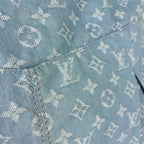 Louis Vuitton Daily GM Shoulder Bag 2-Way Monogram Denim Blue Clair — view 5