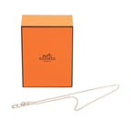 Hermes Chaine D'ancre Amulette Pendant Silver Necklace — view 6