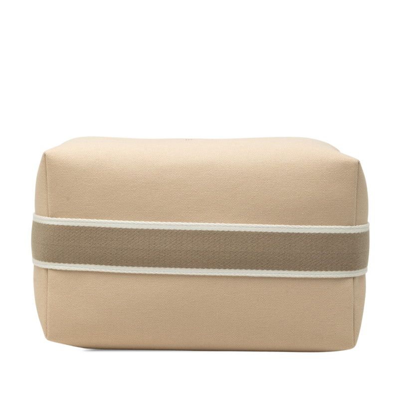 Hermes Brid-a-brac GM Handbag Pouch Beige Gray Cotton — view 3