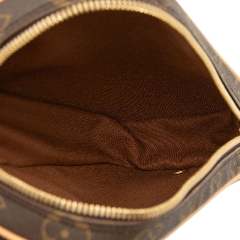 Louis Vuitton Monogram Pochette Gange Belt Bag Brown Leather — view 4