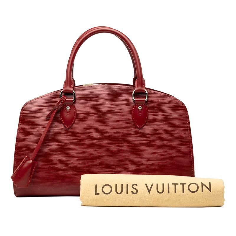 Louis Vuitton Epi Pont Neuf PM Tote Ruby Red Leather — view 6