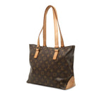 Louis Vuitton Monogram Cabas Piano Tote Shoulder Bag Brown Leather — view 2