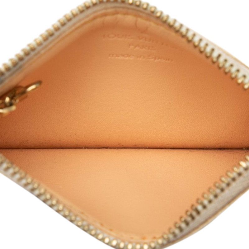 Louis Vuitton Monogram Multicolor Pochette Cles Coin Purse Blanc Leather — view 4