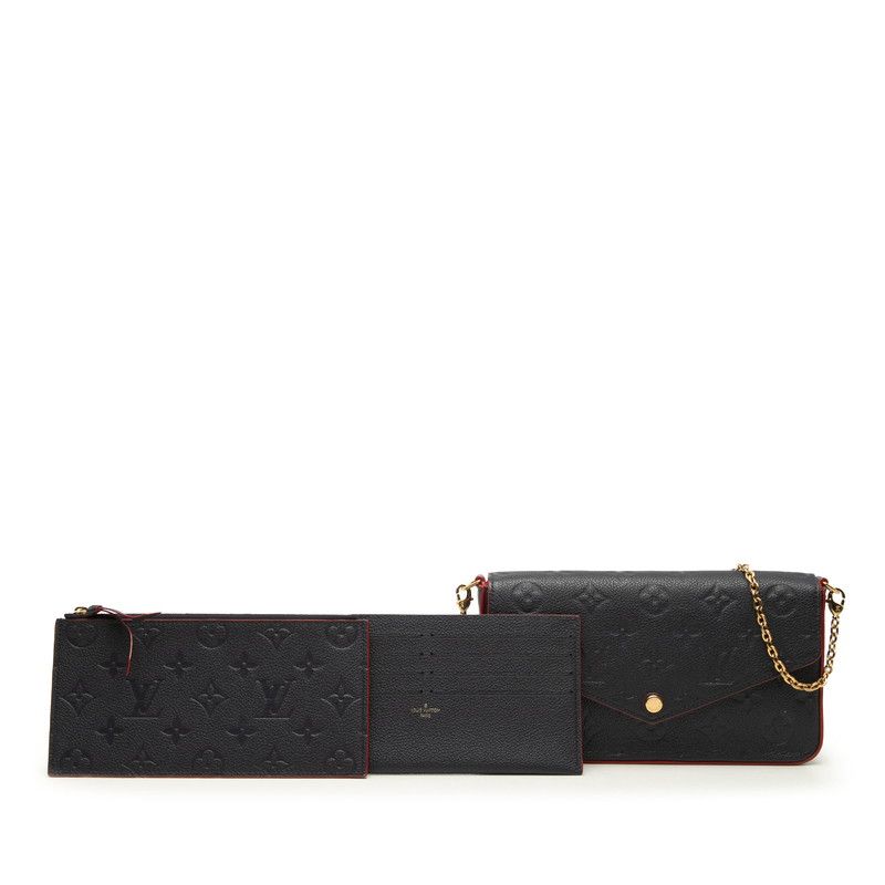 Louis Vuitton Monogram Empreinte Pochette Felicie Crossbody Chain Shoulder Bag — view 6