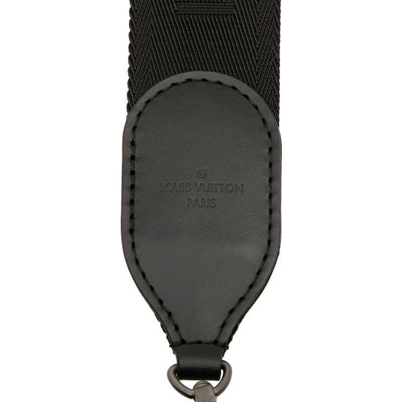Louis Vuitton Monogram Eclipse Horizon Clutch Shoulder Bag Black Leather — view 5
