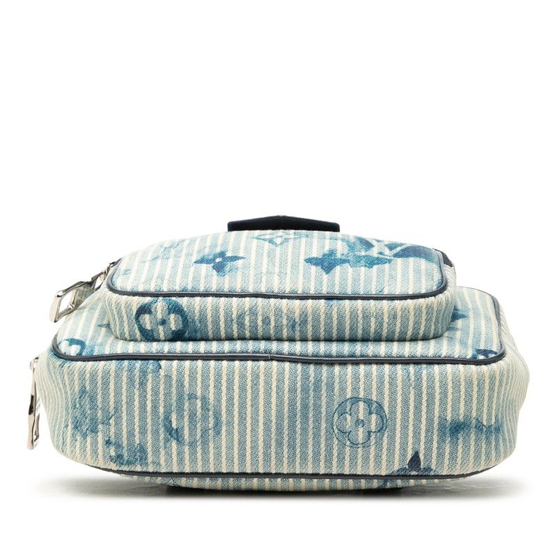 Louis Vuitton Monogram Water Color Outdoor Pochette Crossbody Shoulder Bag Blue — view 3