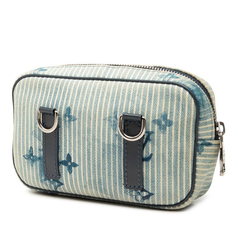 Louis Vuitton Monogram Water Color Outdoor Pochette Crossbody Shoulder Bag Blue — view 2