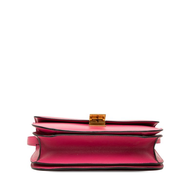 Celine Classic Box Shoulder Bag Pink Leather — view 3