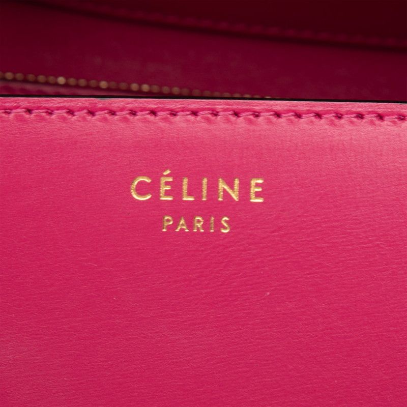 Celine Classic Box Shoulder Bag Pink Leather — view 6