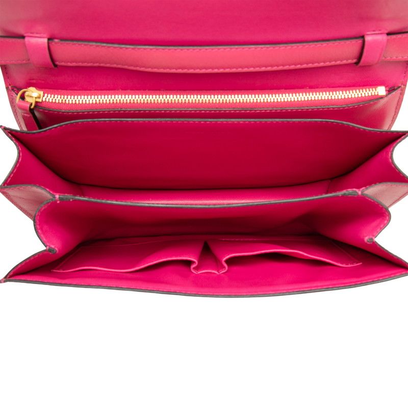 Celine Classic Box Shoulder Bag Pink Leather — view 4