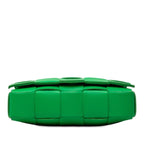 Bottega Veneta Maxi Intrecciato Cassette Crossbody Shoulder Bag Green Leather — view 3
