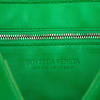 Bottega Veneta Maxi Intrecciato Cassette Crossbody Shoulder Bag Green Leather — view 5