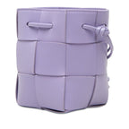 Bottega Veneta Maxi Intrecciato Cassette Crossbody Shoulder Bag Purple Leather — view 2