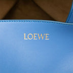 Loewe Puzzle Fold Tote Horizontal Large Blue Leather — view 5