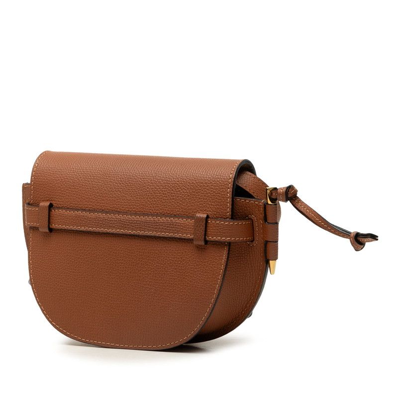 Loewe Gate Dual Mini Crossbody Shoulder Bag Brown Leather — view 2