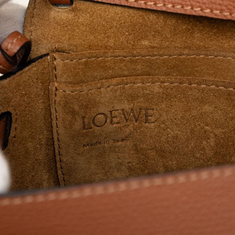 Loewe Gate Dual Mini Crossbody Shoulder Bag Brown Leather — view 8