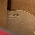 Loewe Anagram Gate Bucket Crossbody Shoulder Bag Red Leather — view 6