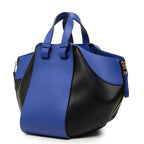 Loewe Anagram Hammock Small 2-Way Shoulder Bag Black Blue Leather — view 2