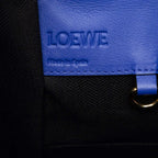 Loewe Anagram Hammock Small 2-Way Shoulder Bag Black Blue Leather — view 6