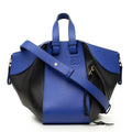 Loewe Anagram Hammock Small 2-Way Shoulder Bag Black Blue Leather