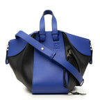 Loewe Anagram Hammock Small 2-Way Shoulder Bag Black Blue Leather