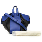 Loewe Anagram Hammock Small 2-Way Shoulder Bag Black Blue Leather — view 7