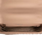 Prada Logo Chain Shoulder Bag Beige Leather — view 4