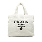 Prada Tote White Pile