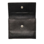 Prada Card Case Coin Purse Black Saffiano Leather — view 4