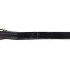Hermes Oval Buckle Bracelet L Black Leather Metal — view 4