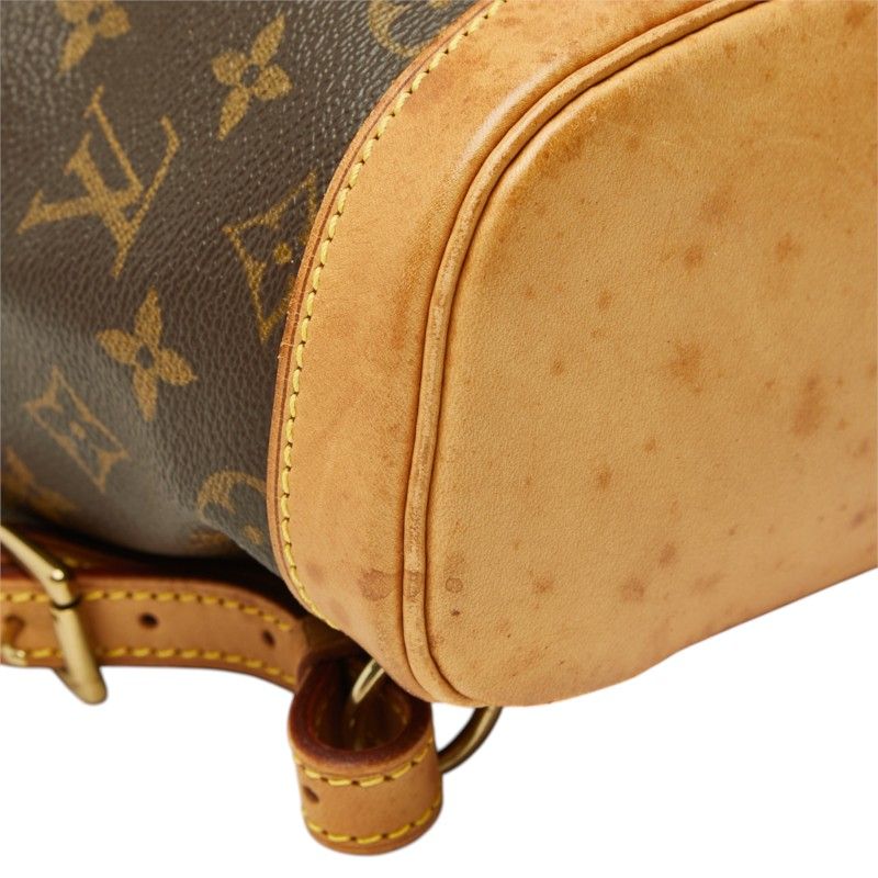 Louis Vuitton Monogram Mini Montsouris Backpack Brown Leather — view 5