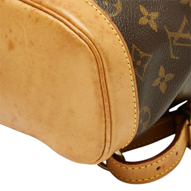 Louis Vuitton Monogram Mini Montsouris Backpack Brown Leather — view 4